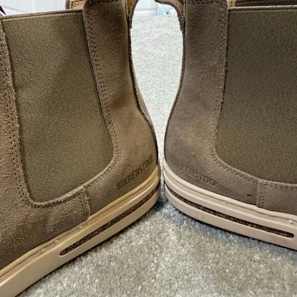 Birkenstock Store Return Bend Chelsea Boots Suede Taupe Womens 7 EU 38 Narrow - Picture 6 of 15